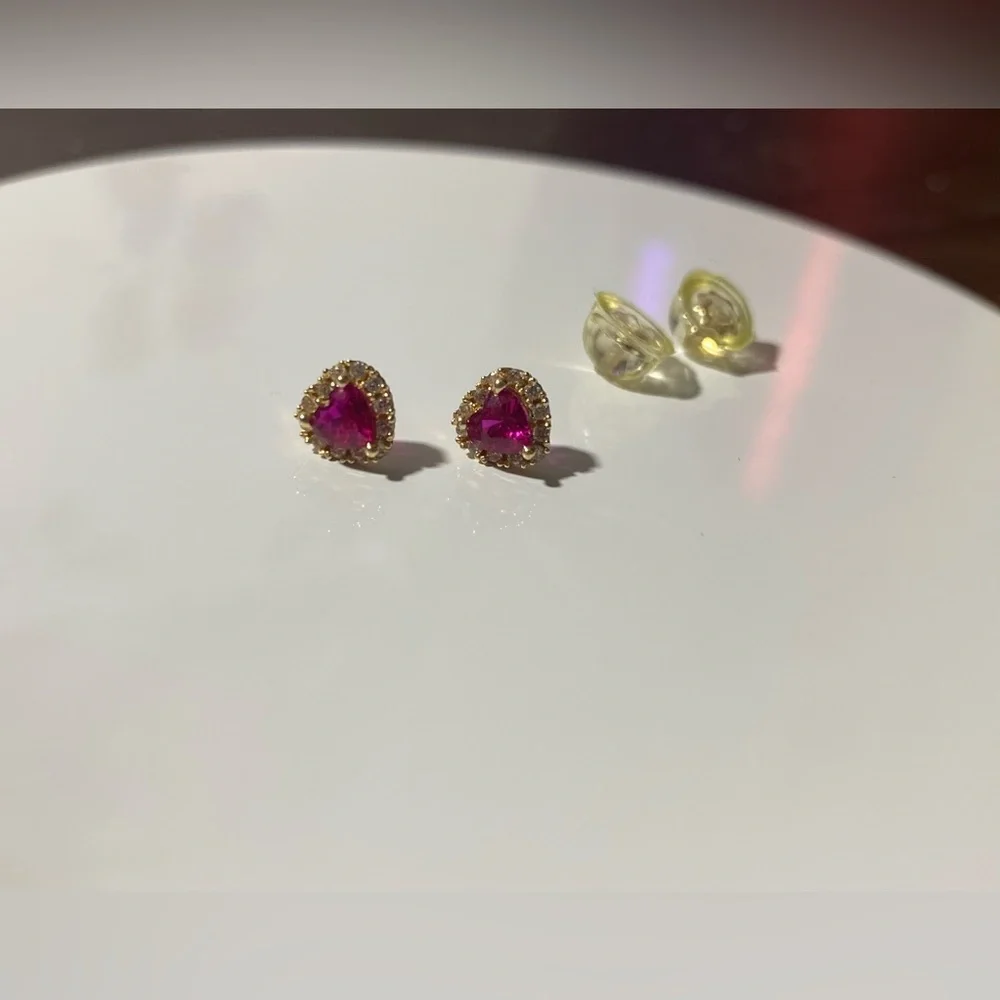 💕14K Yellow gold & CZ children’s studs with screw backs • KAY Jewelers